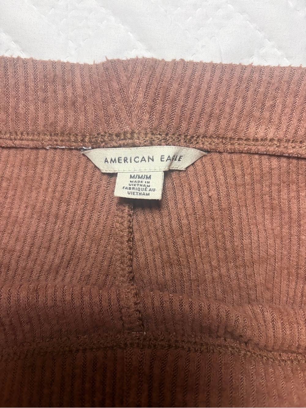 American Eagle Outfitters | Brown High-Waist Ribbed Knit Flare Lounge Pants - Picture 4 of 8